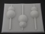 524sp Star Wonders BB Eight Chocolate or Hard Candy Lollipop Mold